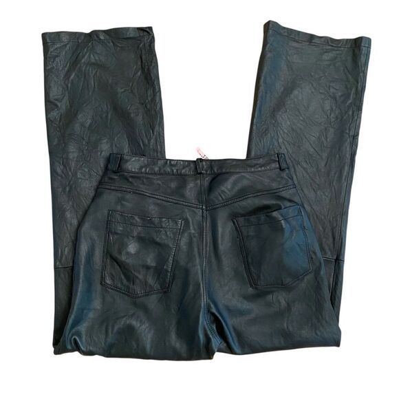 VEDA Black Leather Pants Size 4 - Picture 6 of 9